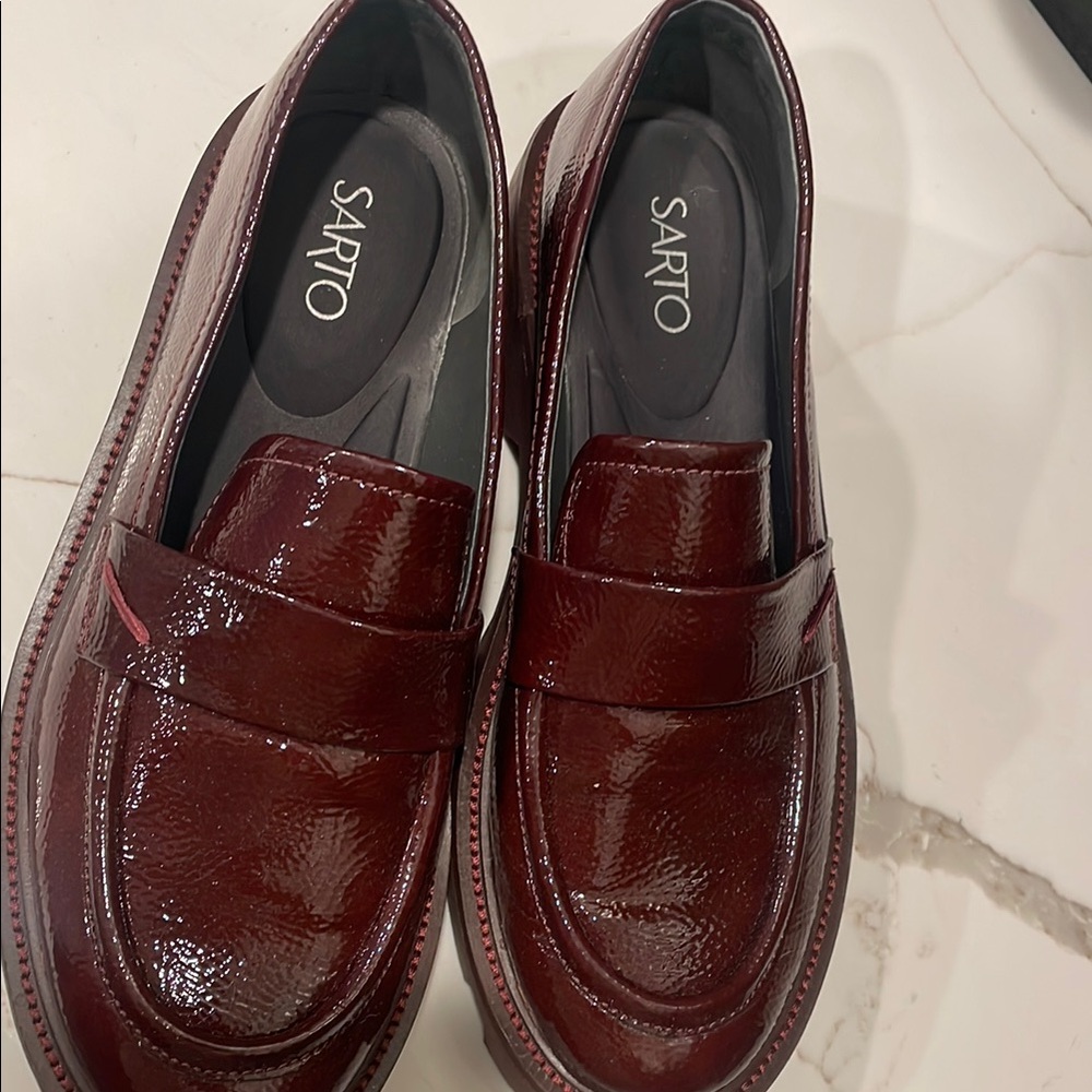 Franco Sarto Women's Burgundy Loafers
